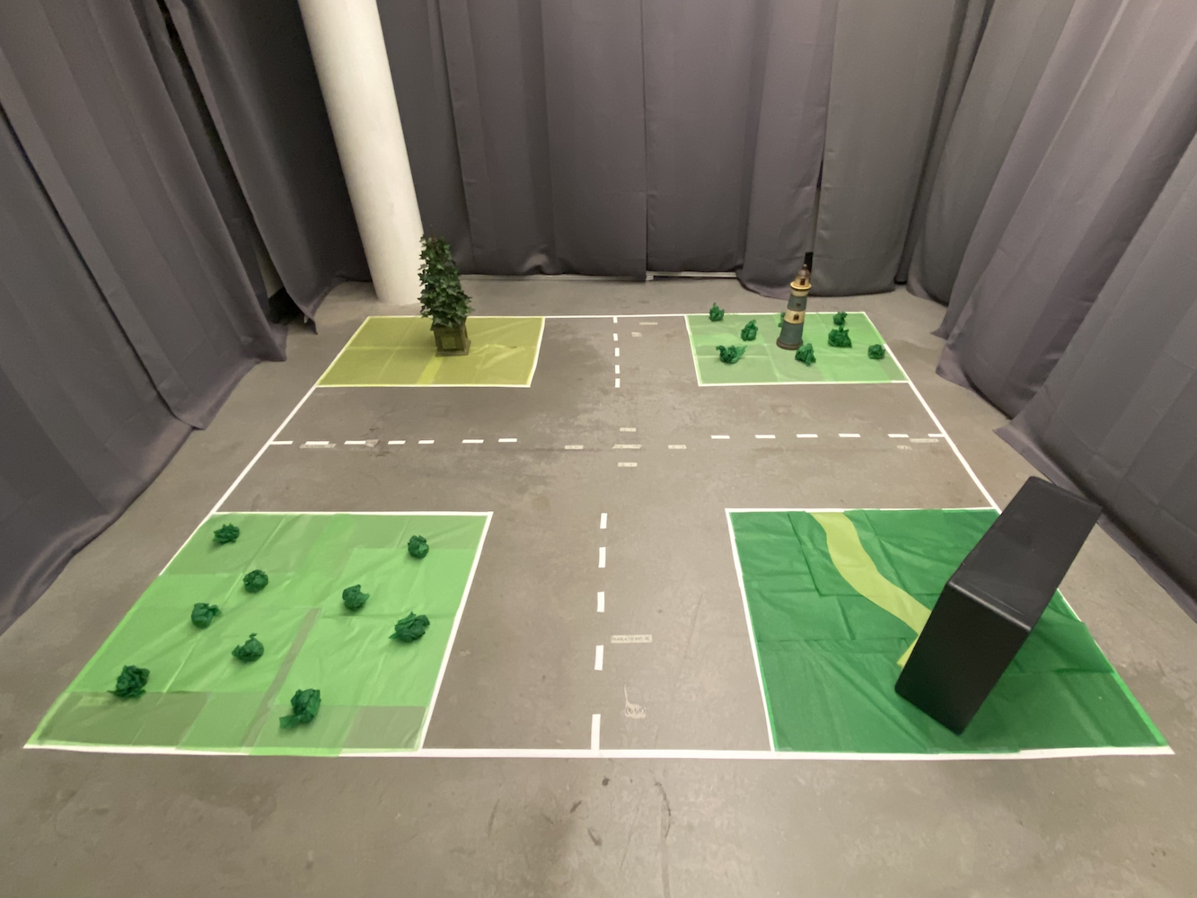 Testbereichsaufbau