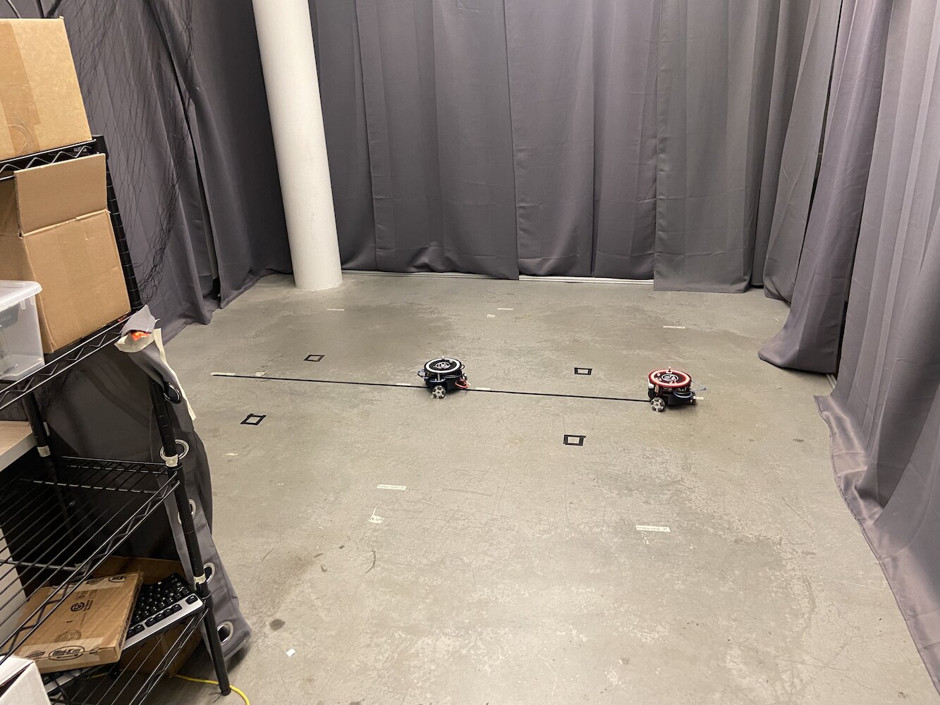 Two Tritons face-to-face for testing